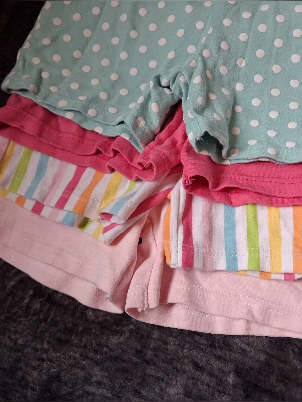 4pc Bundle/Lot 100% Cotton Shorts Girls 5T Multicolor